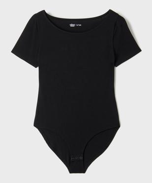 Body uni encolure bateau fille vue1 - GEMO 4G FILLE - GEMO
