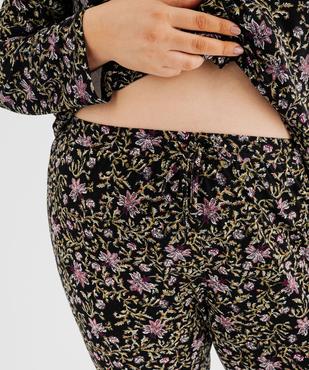 Pyjama femme grande taille deux pièces : chemise et pantalon vue6 - GEMO 4G FEMME - GEMO