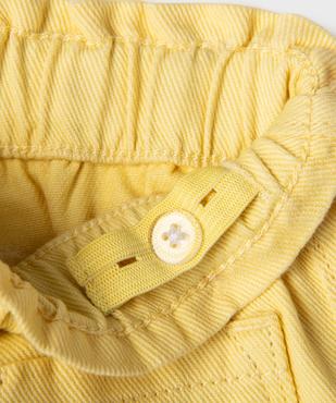 Short en twill de coton bébé fille vue3 - GEMO(BEBE DEBT) - GEMO