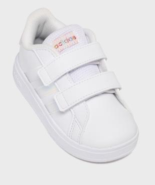 Baskets Grand Court 2.0 fermeture scratch bébé fille - Adidas vue5 - ADIDAS - GEMO