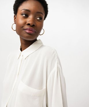 Chemise manches courtes ample et fluide femme vue2 - GEMO 4G FEMME - GEMO