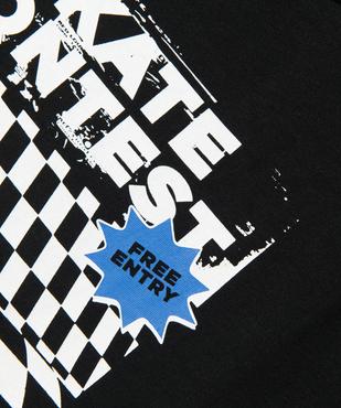 Tee-shirt garçon à manches courtes motif skateboard vue2 - GEMO (JUNIOR) - GEMO
