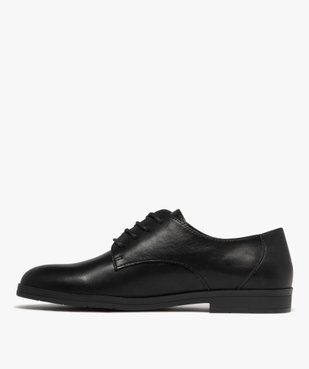 Derbies femme unis à lacets ronds style classique vue4 - GEMO (CASUAL) - GEMO