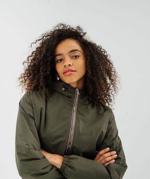 Manteau à capuche avec doublure chaude femme vue3 - GEMO 4G FEMME - GEMO