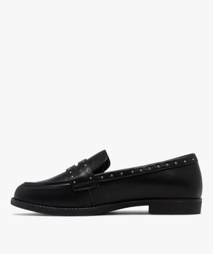 Mocassins plats avec petits clous métalliques femme vue4 - FOLLOW ME - GEMO
