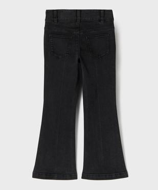 Jean flare taille ajustable en coton stretch fille vue4 - GEMO 4G FILLE - GEMO