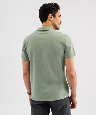 Polo manches courtes à col fantaisie homme vue3 - GEMO 4G HOMME - GEMO