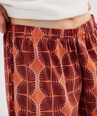 Short de pyjama imprimé en viscose femme vue2 - GEMO 4G FEMME - GEMO