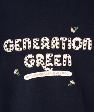 Tee-shirt à manches longues avec inscription fille vue2 - PREMIER PRIX BY GEMO - GEMO