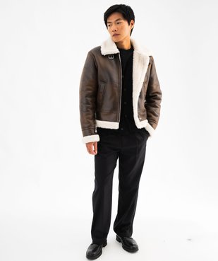 Gilet à col V en maille fine homme vue4 - GEMO (HOMME) - GEMO