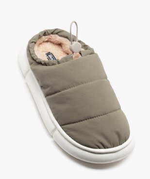 Chausson garçon mules unies à col parachute et dessus matelassé - Beppi vue5 - BEPPI - GEMO