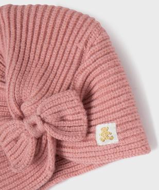 Bonnet de naissance effet noué bébé fille - LuluCastagnette vue2 - LULUCASTAGNETTE - GEMO