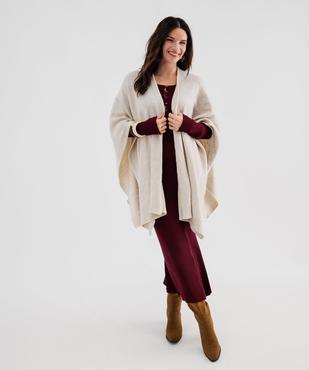 Gilet poncho uni femme vue4 - GEMO (ACCESS) - GEMO