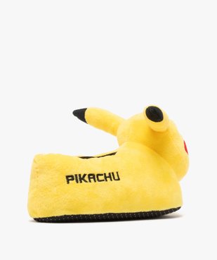 Chaussons 3D forme Pikachu garçon - Pokemon  vue4 - POKEMON - GEMO