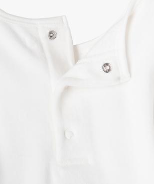 Pyjama 2 pièces en velours avec touches pailletées bébé fille vue3 - GEMO(BB COUCHE) - GEMO