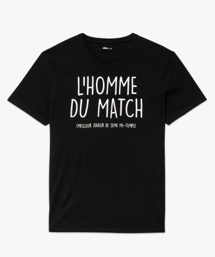 Tee-shirt homme à manches courtes avec message humoristique vue5 - GEMO 4G HOMME - GEMO