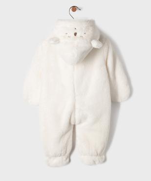 Combinaison pilote surpyjama en maille peluche bébé  vue11 - GEMO(BB COUCHE) - GEMO