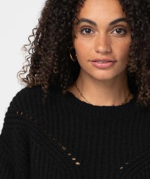 Pull femme en grosse maille fantaisie vue2 - GEMO(FEMME PAP) - GEMO