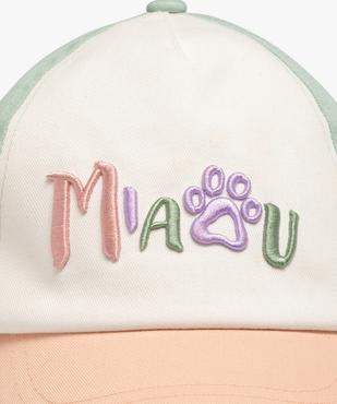 Casquette tricolore avec inscription brodée bébé fille vue2 - GEMO 4G BEBE - GEMO
