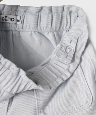 Short en twill de coton bébé fille vue5 - GEMO(BEBE DEBT) - GEMO