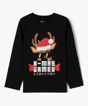 Tee-shirt manches longues Noël garçon vue1 - GEMO (ENFANT) - GEMO