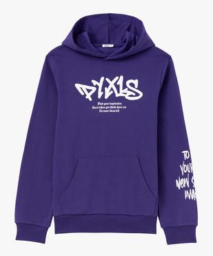 Sweat à capuche en molleton imprimé homme vue4 - GEMO (HOMME) - GEMO