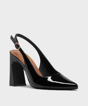 Escarpins sling-back à bout pointu et talon haut femme- Follow Me vue2 - FOLLOW ME - GEMO