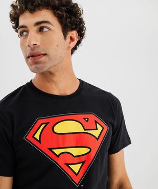 Pyjashort bicolore avec motif sur le haut homme - Superman vue2 - SUPERMAN - GEMO