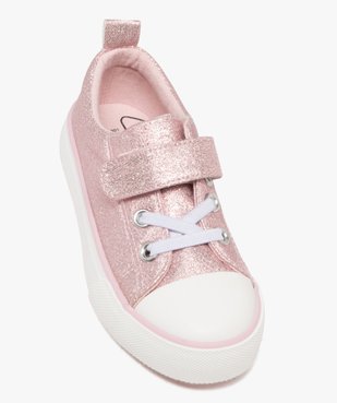 Baskets basses pailletées à scratch fille vue5 - LOVELY WINGS GEMO FOR GOOD - GEMO