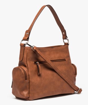 Sac à main femme multipoche à bandoulière amovible vue2 - GEMO (ACCESS) - GEMO
