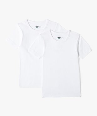 Tee-shirts à manches courtes en coton biologique garçon (lot de 2) vue1 - GEMO 4G GARCON - GEMO