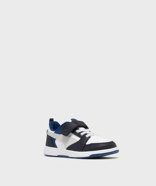 Baskets basses à lacets élastiques et scratch Rebound V6 garçon - Puma vue2 - PUMA - GEMO