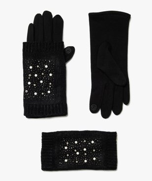 Gants femme tactiles 3-en-1  vue1 - GEMO (ACCESS) - GEMO