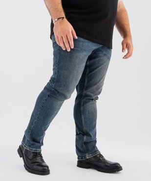 Jean coupe Regular coloris délavé homme vue9 - GEMO 4G HOMME - GEMO