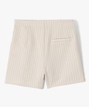 Jupe-short à fines rayures et pan noué fille vue5 - GEMO (JUNIOR) - GEMO