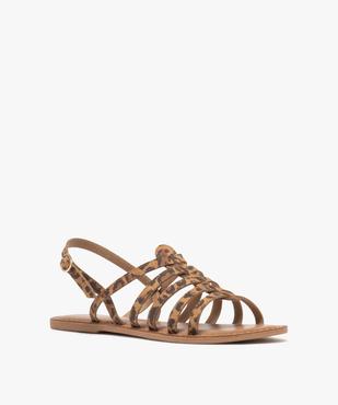 Sandales multibrides en cuir femme vue2 - TANEO GEMO FOR GOOD - GEMO