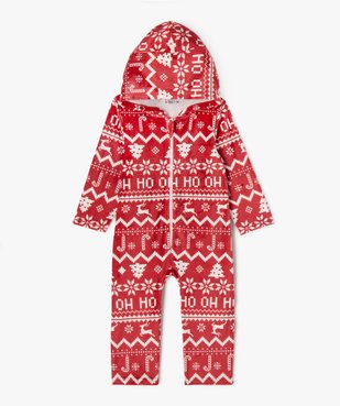 Surpyjama à capuche en velours fin motif Noël bébé vue4 - GEMO(BEBE DEBT) - GEMO