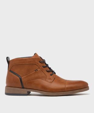 Low-boots à bout droit à lacets homme - Mario Baldano vue1 - MARIO BALDANO - GEMO