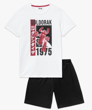 Pyjashort en coton imprimé homme - Goldorak vue4 - GOLDORAK - GEMO
