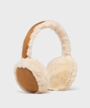 Cache-oreilles en suédine et fourrure imitation fille vue1 - GEMO (ENFANT) - GEMO