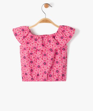 Blouse sans manches imprimée avec volant sur le col bébé fille vue3 - GEMO(BEBE DEBT) - GEMO