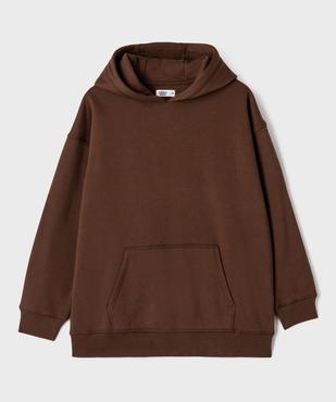 Sweat à capuche en molleton douillet imprimé au dos garçon vue1 - GEMO 4G GARCON - GEMO