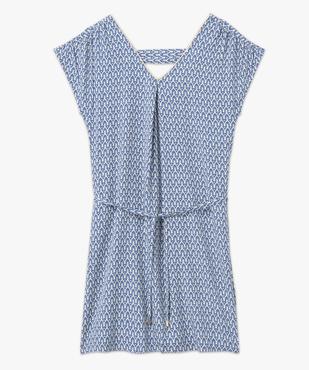 Robe femme avec double col V scintillant vue4 - GEMO 4G FEMME - GEMO