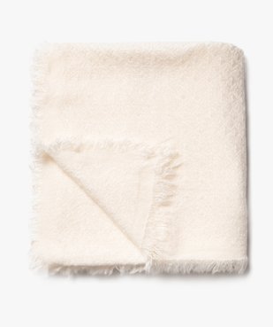 Foulard carré en maille texturée unie femme vue1 - GEMO (ACCESS) - GEMO