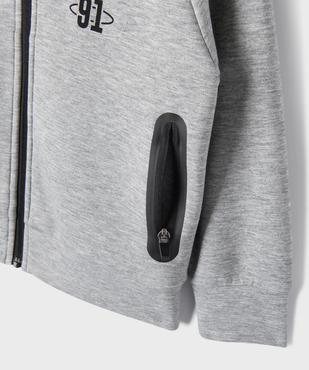 Sweat de sport zippé à capuche garçon vue2 - GEMO (ENFANT) - GEMO