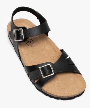 Sandales femme unies avec brides à boucle casual vue5 - GEMO (CASUAL) - GEMO
