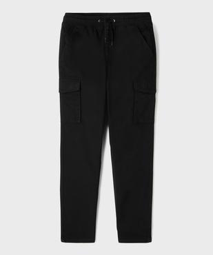 Pantalon cargo Regular en coton stretch à taille élastiquée garçon vue1 - GEMO (JUNIOR) - GEMO