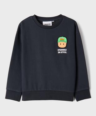 Sweat en molleton doux imprimé devant et dos garçon - Stumble Guys vue1 - STUMBLE GUYS - GEMO