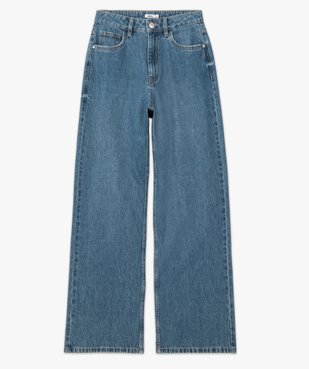Jean femme coupe large taille haute vue4 - GEMO(FEMME PAP) - GEMO