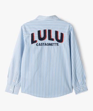 Chemise manches longues à rayures et imprimé garçon - LuluCastagnette vue6 - LULUCASTAGNETTE - GEMO